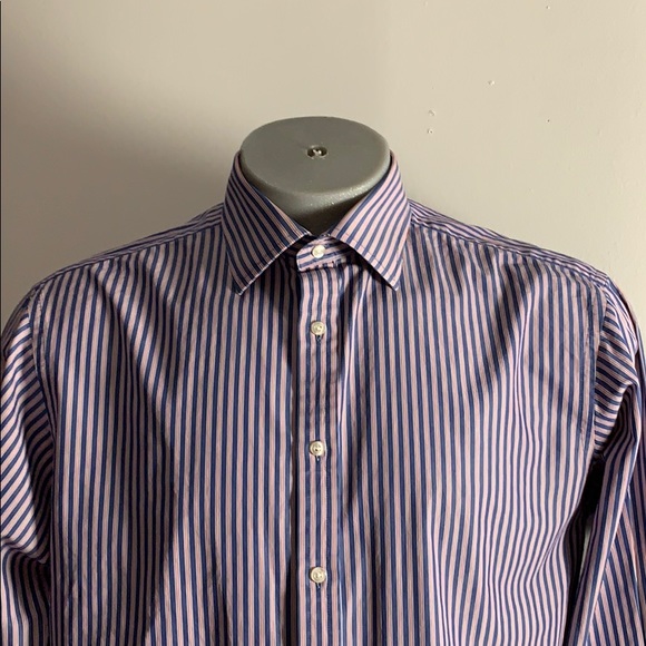 Vintage Striped Dress Shirt from Pink - Picture 1 of 7